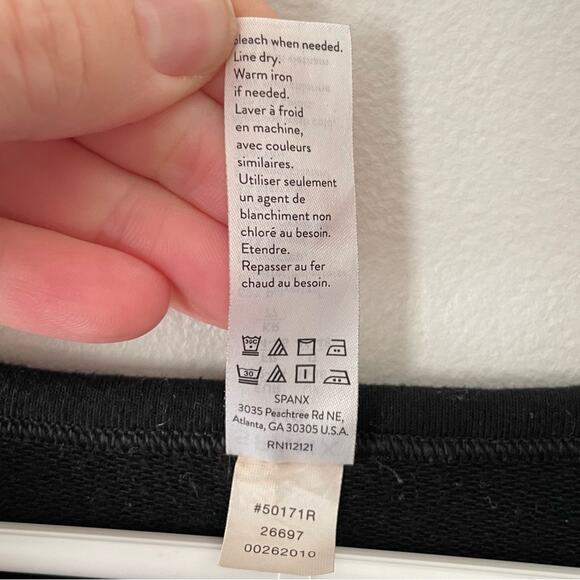 Spanx Perfect Length Top Dolman 3/4 Sleeve in Black Size L - Picture 8 of 9